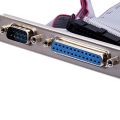Motherboard Serial & Parallel Port Bracket DB9 DB25 RS232 COM Port Header Cable Connection ATX. 