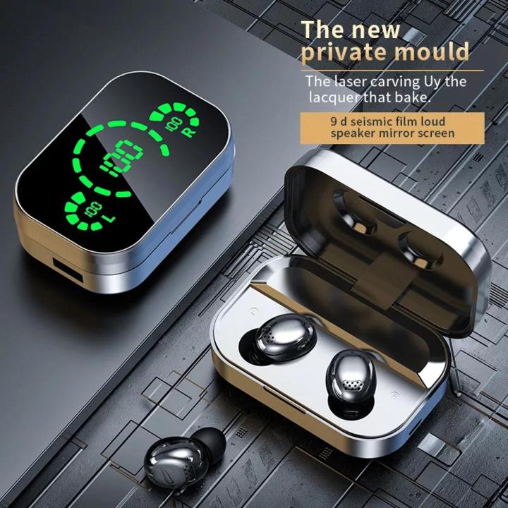 YD04 YD05 YD03 Wireless Headphones Bluetooth 5.0 Earphones Earbuds TWS Sport 9D Stereo HIFI Headset Noise Cancel LED Display Waterproof/ M12 Bluetooth Earbuds