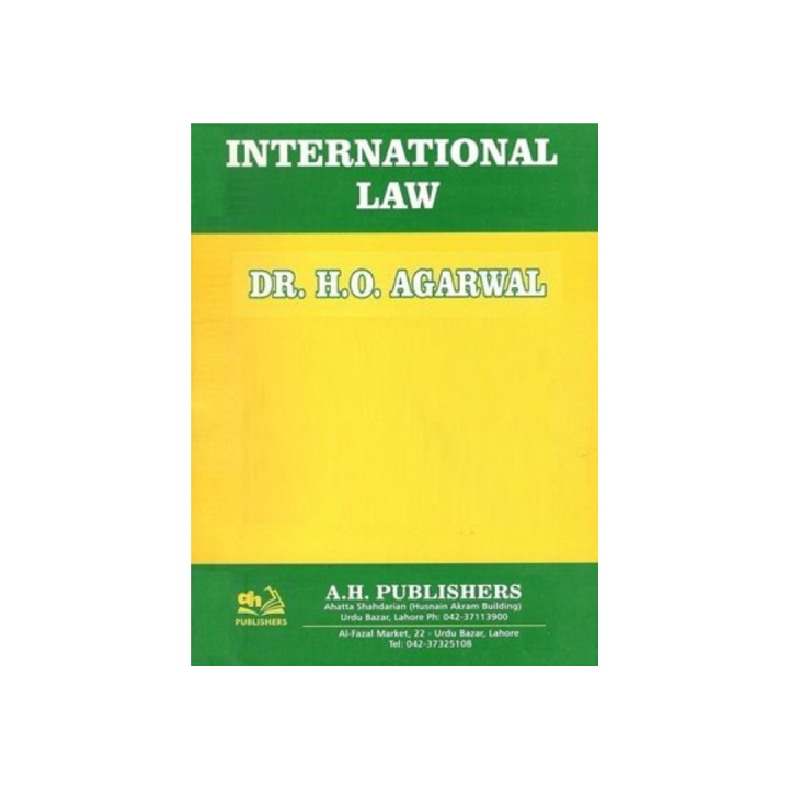 International Law by Dr. H.O. Agarwal