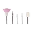 Imported 5 in 1 Salon Nails Kit – Electronic Nail File - Full Original Manicure Pedicure Tool Kit – 5 Professional Grade Nail Care Heads – Multifunctional Cuticle Buff Smooth Grind Shape File Nail Tool - Genuine Salon Like Results – USB Rechargeable. 
