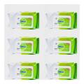 (Pack Of 6) Anti Bacterial Wipes For Baby And All purpose Use ( 80 sheets ). 