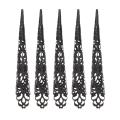 Claw Finger Nail Ring Rings Fingertip Nails Queen Tip Claws Fingernail Ancient Halloween Floral Cosplay Gothic. 