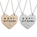 【happy one】Best Bitches Necklace Women 2 pcs Necklace Friends BFF Necklace & Pendants Collares Drop Shipping. 