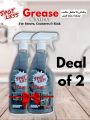 Grease Cleaner Pack of two. Special Grease Cleaner for all kinds of Grease, Dirt and Grime. 