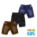 Unique Venue - Pack of 2 & 3 - Stylish Jeans Shorts For Kids ( Unisex ). 