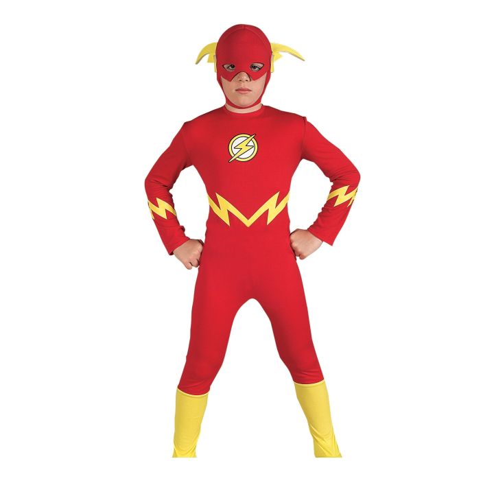 Justice%20League%20Flash%20Kids%20Costume%20Boys'%20Superhero%20Outfit%20for%20Halloween%20Party%20Or%20Cosplay%20Event%20-%20Image%202