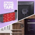 Brainwavz Roku Ultra 2020 Mount with VHB Tape, Screwless, No Tools, Wall & TV Holder, Easy to Install, Black. 