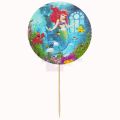 MERMAID THEME CUPCAKE TOPPER PACK OF 10 CUPCAKE TOPPERS. 