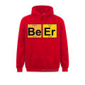 Men's Beer Pullovers BeEr Periodic Table Of Elements Crazy Soft Hooded Sweats Long Sleeve Hoodies Bar Alcohol Drink Pullover. 