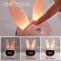ONLINE KARACHI Kids Bedroom Alarm Clock Bunny Ears Wake Up Light Can Wake Up Clock Sleep Timer Nap Nanny Children’s Room Accessories Hatching Alarm Clock Rechargeable Sleep Trainer Clock For Kids. 