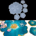 Sakura Tea Tray Coaster Silicone Mold For DIY For Epoxy Resin Molds Making Tools Encounter. 