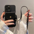 HOCE Luxury Leather Wallet Crossbody Lanyard Phone Case for iPhone 15 14 11 12 13 Pro Max X XS XR 7 8 15 Plus Cases Neckband Card Shockproof Cover. 