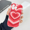Jizetin for OPPO A15 A15S Back Cover Colorful Love Cream Wavy Edge Soft Silicone Phone Case. 