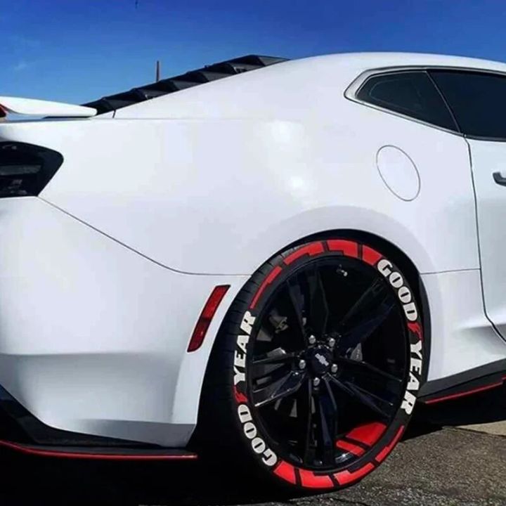 tire letter stickers 3D rubber reflective waterproof racing Wheel stickers Personalized custom decals for car motorcycle Style