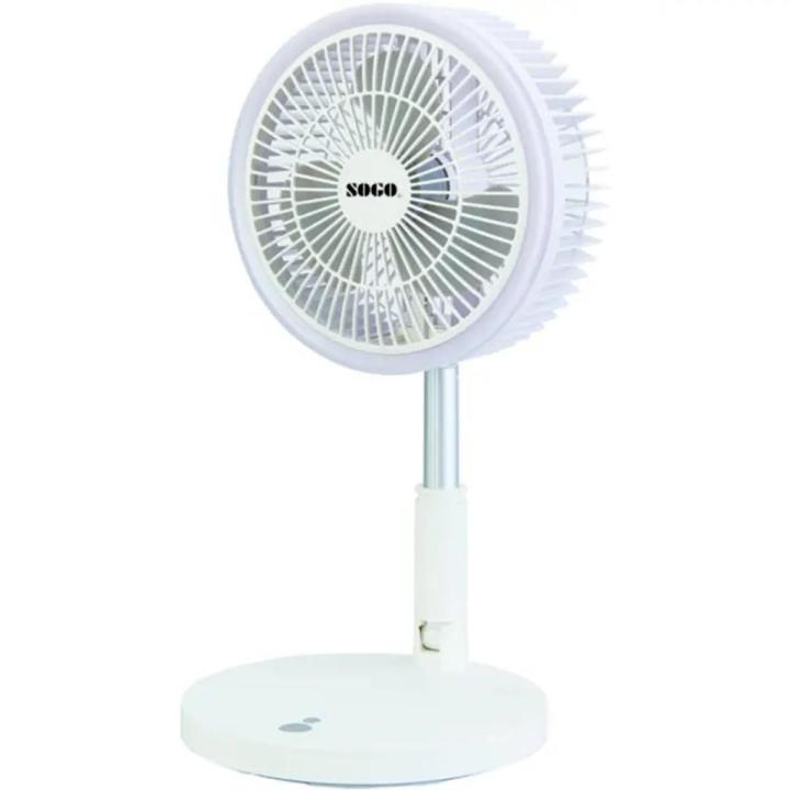 Sogo Rechargeable Mini Fan With LED Ring Light JPN-524