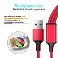 3 in1 Fast Charging Cable Type C Micro Charger Multiple Usb Charging Cord Mobile Phone Multi Usb Port Wire For Xiaomi iPhone. 