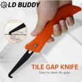 Tile Gap Knife and 5Refills Set Professional Tile Gap Repair Tool Hook Knife Old Mortar Cleaning Dust Removal Steel Construction Cleaning Tools. 