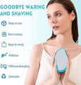 Hair Removal Pain-less Physical Manual Epilator Crystal Hair Eraser Nano Glass Hair Removal Washable Portable Hair Removal Device Beauty Tool Hair Eraser Stone for Men and Women Under-Arms Hand Legs Back. 