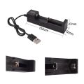 1 Slot Fast charger Universal Intelligent USB Battery Charger  Slot Universal USB Battery Charger Adapter Smart Fast Charging USB for 18650  Battery Charger 18650 Lithium Rechargeable Battery Charger Single Slot Cell Charging Adapter. 