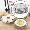 Stainless Steel Steamer Tray Rack Plate Steam Cooking Stands Pot Steaming Tray Stand Kitchenware Cooking Tools. 