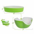 Nuts Double Dish, Pistachio Bowl, Snack Serving Dish, Double Peanut Bowl With Seeds Storage. 