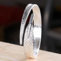 Women's Vintage Simple Angel Feather Bangle Adjustable Opening Cuff Bracelet. 