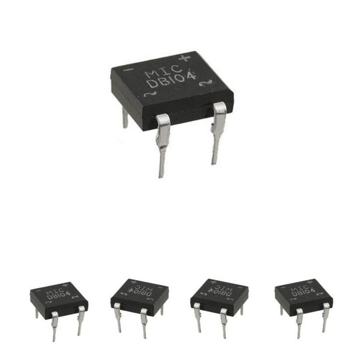 Db104 Rectifier 5pcs DB104 Bridge rectifier IC DIP-4 AC-DC converter | Daraz.pk