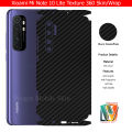 Xiaomi Mi Note 10 Lite Skin / Wrap 360 Protection Carbon fiber/ Matte/ Transparent/ Leather Back And Sides Included Camera Skin. 