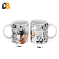 DEBOSS | Dragon Ballz Anime Coffee Mug | Anime Mugs | 11OZ Premium Ceramic Anime Design Mug | Your Favorite Character Goku | Coffee or Tea Cup (Printed). 