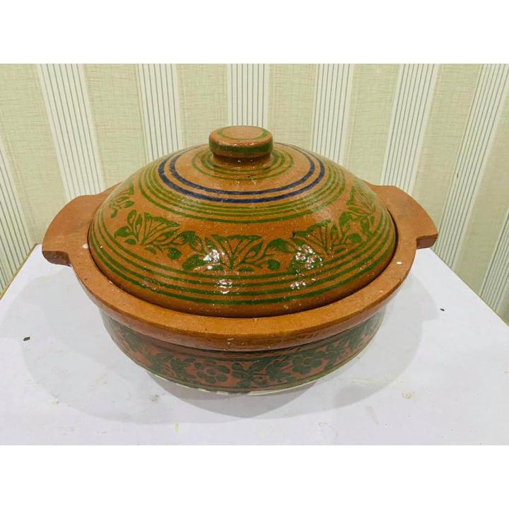 Clay Karahi Traditional Cooking Pot | Capacity 3 Liter