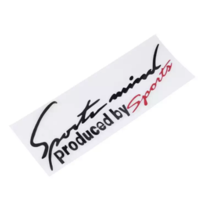 Sports%20Mind%20(black)%20Car%20Sticker%20for%20Car%20Bonnet%20and%20Body%20BLACK%20RED%2022cm%20*%207cm%20SIZE%20-%20Image%205
