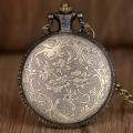 【Exclusive Discount】Vintage Red Fighter Pocket Watch Bronze White Dial Quartz Watches For Men Women with Fob Chain Pendant CF1072. 