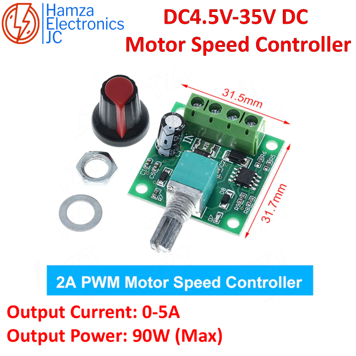 12V DC Motor Speed Controller Module 5A PWM DC-DC 4.5V-35V Adjustable Speed Regulator Control