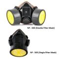Mask for paint workers painting mask double Filter Epoxy Resin Mask Respirator Industrial Safety Gas Mask for Epoxy Resin Art Workers Safety Chemical Anti-Dust Anti-Allergy Gas Mask. 