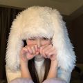 Rabbit Headwear Photo Props Bunny Ears Long Rabbit Ears Hat Girls Beanie Beanies Cap Winter Hat. 