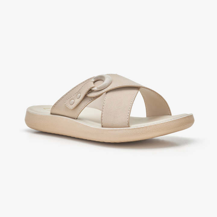 Liza Cream Women's Chappal For Women - SS26