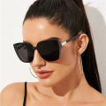 Fashion Square Sunglasses Retro Oversized Sun Glasses Big Frame Black Shades UV400 Protection Eyewear Fishing Goggles. 