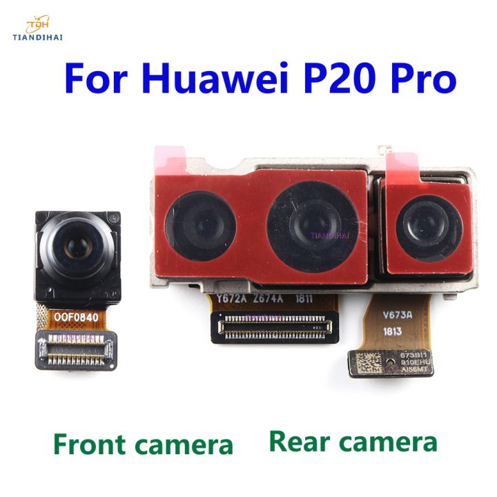 For Huawei P20 Pro Front Rear View Back Camera Frontal Main Facing Small Camera Module Flex Cable Replacement Parts P20Pro