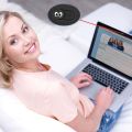 Webcam Cover Slide 0.027in Ultra Thin Metal Magnet Web Camera Cover for MacBook Pro Laptops Smartphone Mac PC Tablets Protecting-Orange. 