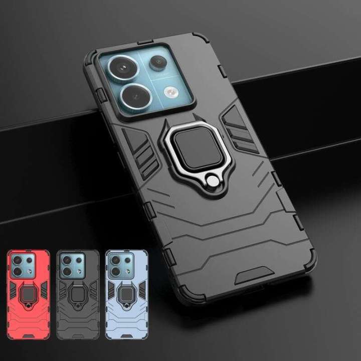Xiaomi Redmi 13 Pro Case Anti-Knock Kickstand Magnet Ring Holder Armor Back Cover For Redmy Note13 Note 13Pro 5G