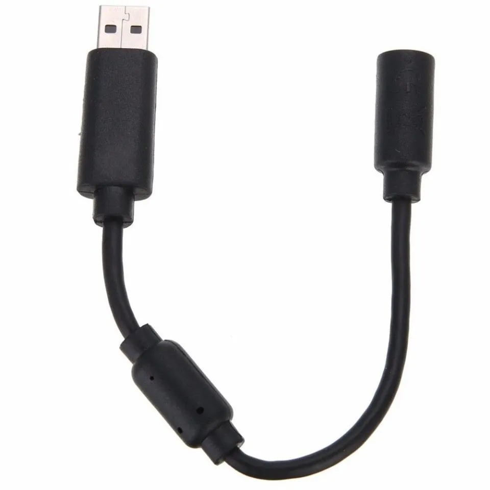USB Breakaway Extension Cable Cord Adapter for Xbox 360 Wired