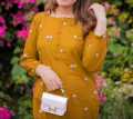 Floral Embroidary 2pc Lelon dress for womens and Girls. 