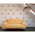 100 PCS (2 Inches) Hearts Shape Polka Dots Wall Stickers, Heart Pattern Stickers for Kids Wall Decals DIY Home Decor Art Wall Decor. 