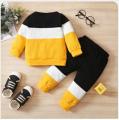 Kids Tracksuit For Boys Sweatshirt & Sweatpants Set, Kid's Clothes For Mid Season. 
