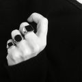 Vnox Stylish Signet Rings for Men, Male Pinky Ring with Black Square CZ Stone,Gold Color Stainless Steel Metal Jewelry ,US Size. 