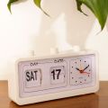 Blesiya Retro Clock Flip Display With Date & Time for Desktop Living Room. 