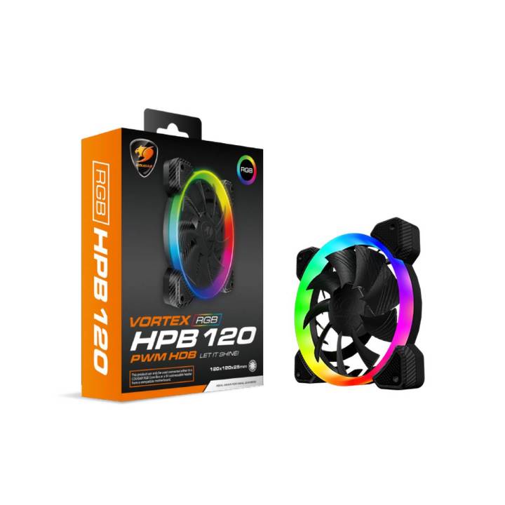 Cougar Vortex RGB HPB 120 PWM HDB Cooling Fan - Single Pack