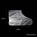 Plastic Clear Disposable Foot Bags 100Pcs Detox SPA Covers Pedicure Prevent Infection Remove Chapped Foot Care Tools. 
