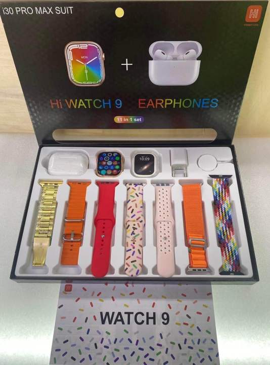 i30%20Pro%20Max%20Suit%20Hi%20watch%209%20Ultra%2011%20in%201%20Set%20Smart%20watch%20with%20Free%20Airbuds,%205v%20Adapter%20and%20Aluminum%20Case-i20%20Ultra%20suit%20max%20%7C%2049mm%20Big%20HD%20Display%20%7C%20Bluetooth%20calling%20and%20touch%20watch%20-%20Image%204