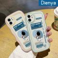 dienya For Honor V30 Pro Case Cartoon Space Astronaut Colorful Lovely Cream Wave Border Soft Clear Shockproof Phone Cases. 